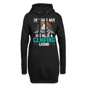 38 Year Old Camping Legend Scout 38Birthday Camper - Hoodie-Kleid - Schwarz - Vorne