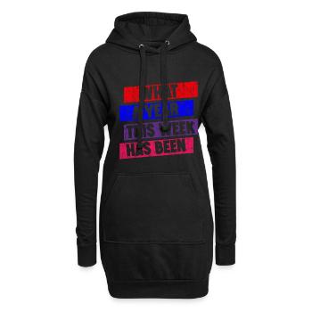 Quelle année cette semaine a été 3 - Sweat-shirt à capuche long Femme - noir - Devant