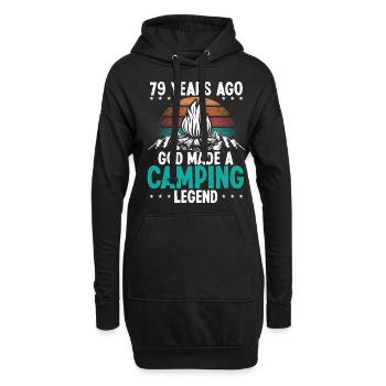 79 Year Old Camping Legend Scout 79Birthday Camper - Hoodie-Kleid - Schwarz - Vorne