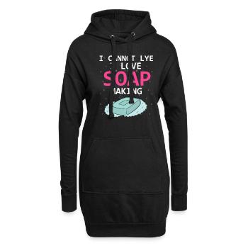Conception de fabrication de savon pour les conceptions de fabricants de savon - Sweat-shirt à capuche long Femme - noir - Devant