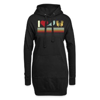 Observation des oiseaux, ornithologie - Sweat-shirt à capuche long Femme - noir - Devant
