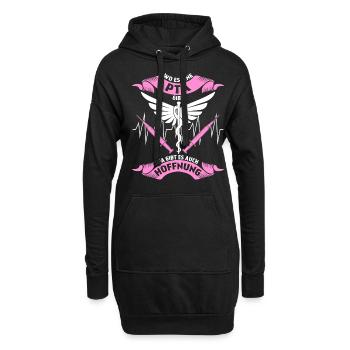 Pharmazeutisch technische Assistentin - Hoodie-Kleid - Schwarz - Vorne