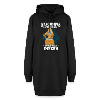 Rentner Opa Bienenzüchter Imker - Hoodie-Kleid - Schwarz - Vorne