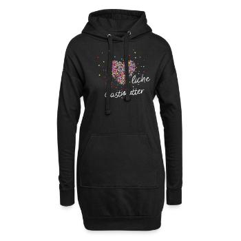 Gastmutter Schüleraustausch Gastschüler - Hoodie-Kleid - Schwarz - Vorne