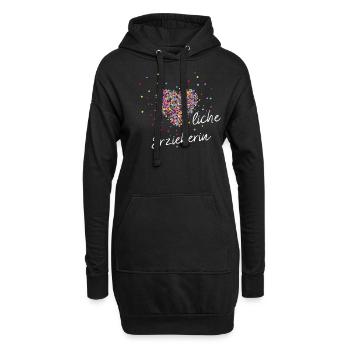Maternelle Maternelle Kiga Maternelle Enseignante - Sweat-shirt à capuche long Femme - noir - Devant