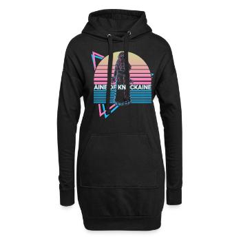Aine von Knockaine Irische Göttin Antike - Hoodie-Kleid - Schwarz - Vorne