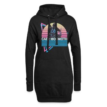 Caer Ibormeith Déesse irlandaise Antiquité - Sweat-shirt à capuche long Femme - noir - Devant