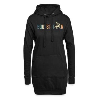 Equestrian Vaulting Shirt Voltagieren Vintage - Hoodie-Kleid - Schwarz - Vorne