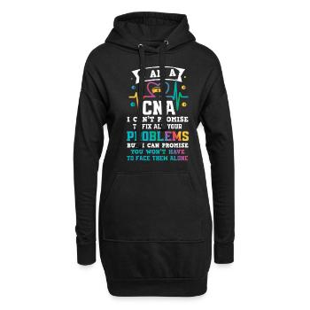 Krankenschwester Pfleger Krankenpfleger - Hoodie-Kleid - Schwarz - Vorne