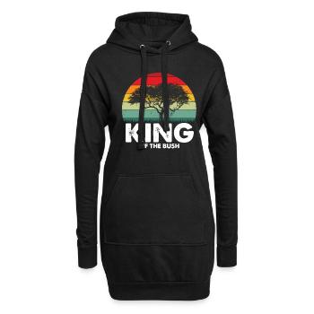 Afrikanische Familienreise Design für Afrika - Hoodie-Kleid - Schwarz - Vorne