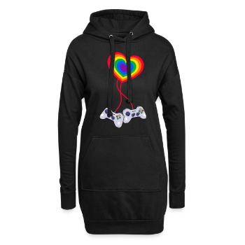 LGBT Pride LGBTQ Pride - Hoodie-Kleid - Schwarz - Vorne