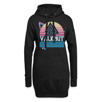 Symbole Valknut Symbole nordique Symbole nordique - Sweat-shirt à capuche long Femme - noir - Devant