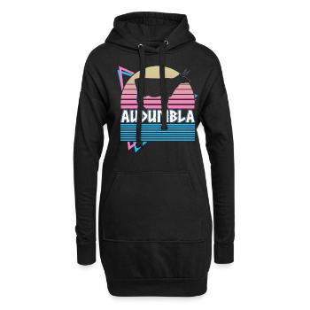 Audumbla Mythologie nordique Vache préhistorique Rétro - Sweat-shirt à capuche long Femme - noir - Devant