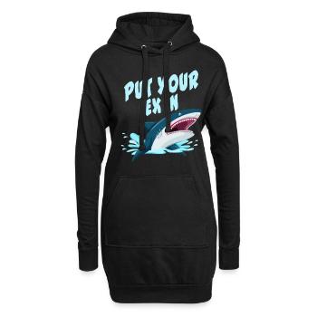 Put Your Ex In - Shark - Hoodie-Kleid - Schwarz - Vorne