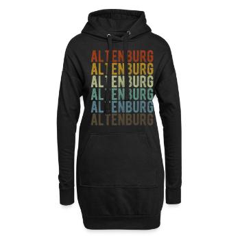 Altenburg Stadt Retro Vintage - Hoodie-Kleid - Schwarz - Vorne