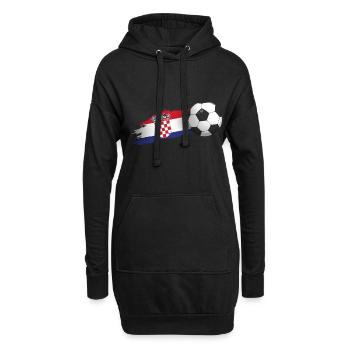 Kroatien-fußball-geschenk - Hoodie-Kleid - Schwarz - Vorne
