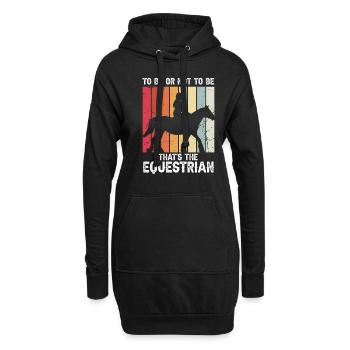 Cydesdale Reiter und Zugpferd Designs - Hoodie-Kleid - Schwarz - Vorne