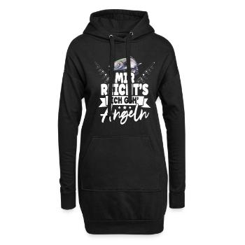 Angler Mir Reichts Ich Geh Angeln - Hoodie-Kleid - Schwarz - Vorne