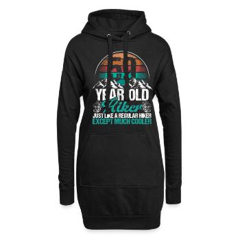59 Birthday Hiking Mountains 59 Year Old Hiker - Hoodie-Kleid - Schwarz - Vorne