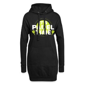 It's Padel Time Padel Zeit Noch eine Padel Game - Hoodie-Kleid - Schwarz - Vorne
