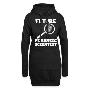 Futur enquêteur médico-légal Criminologie - Sweat-shirt à capuche long Femme - noir - Devant
