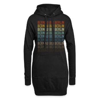 Bernau bei Berlin Stadt Retro Vintage - Hoodie-Kleid - Schwarz - Vorne