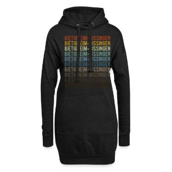 Bietigheim-Bissingen Stadt Retro Vintage - Hoodie-Kleid - Schwarz - Vorne