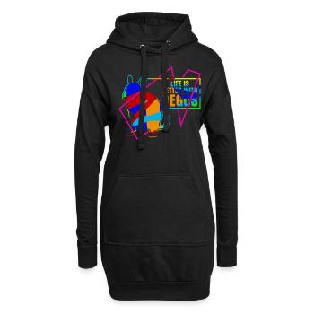 Degu Deguspruch Degus - Hoodie-Kleid - Schwarz - Vorne