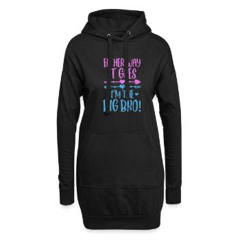 Frère - Sweat-shirt à capuche long Femme - noir - Devant