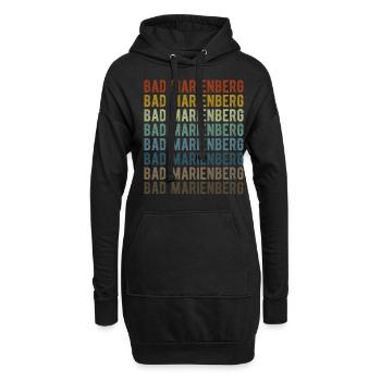 Bad Marienberg Stadt Retro Vintage - Hoodie-Kleid - Schwarz - Vorne