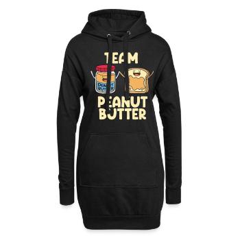 Erdnussbutter Peanut Butter Marmelade Geschenk - Hoodie-Kleid - Schwarz - Vorne