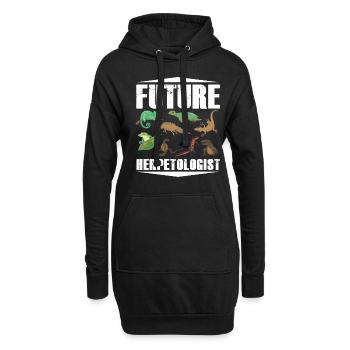 Zukünftiger Herpetologe Reptilien Amphibien - Hoodie-Kleid - Schwarz - Vorne