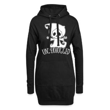 Sensenmann Free Hugs Underhugged Hug - Hoodie-Kleid - Schwarz - Vorne