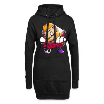 England Fußball - Hoodie-Kleid - Schwarz - Vorne