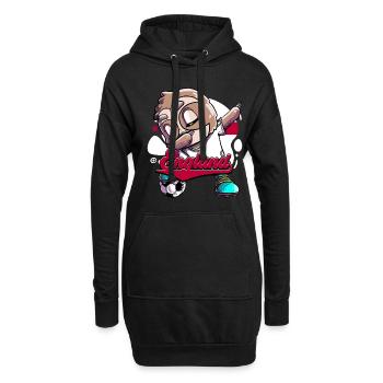 England Fußball - Hoodie-Kleid - Schwarz - Vorne
