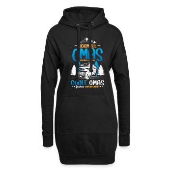 Coole Omas fahren Wohnmobil - Hoodie-Kleid - Schwarz - Vorne