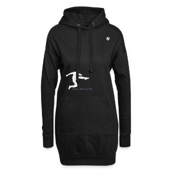Fussball Bosnien und Herzegowina Bosna Fudbal - Hoodie-Kleid - Schwarz - Vorne