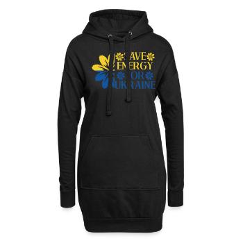 Ukraine Ukrainiens Drapeau ukrainien - Sweat-shirt à capuche long Femme - noir - Devant