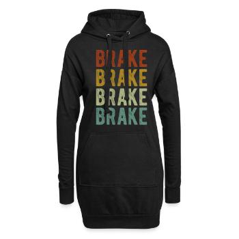 Brake City Rétro Vintage - Sweat-shirt à capuche long Femme - noir - Devant