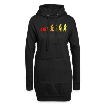 Feuerwehrmann Feuerwehr - Hoodie-Kleid - Schwarz - Vorne