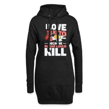 Keto-Diät Ketogene Ernährung Ernährungsberaterin - Hoodie-Kleid - Schwarz - Vorne