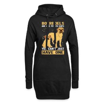 Boerboel Hundeliebhaber Hundebesitzer Geschenk - Hoodie-Kleid - Schwarz - Vorne