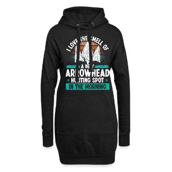 Arrowhead Hunting Spot Humour Drôle Collectionneur - Sweat-shirt à capuche long Femme - noir - Devant