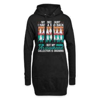 Arrowhead Chasse Au genou Blessé Collecteur de maux de dos - Sweat-shirt à capuche long Femme - noir - Devant