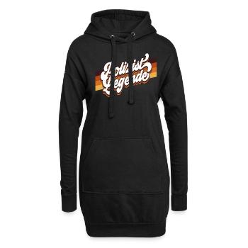 Polizist Polizei - Hoodie-Kleid - Schwarz - Vorne