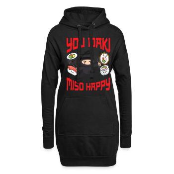 Ninja Geschenk Karate Ninjutsu Judo Samurai Japan - Hoodie-Kleid - Schwarz - Vorne