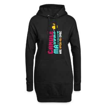 Bougies Cool Bougies - Sweat-shirt à capuche long Femme - noir - Devant