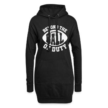 Fußball Jenseits des Balls der Pflicht Sport - Hoodie-Kleid - Schwarz - Vorne