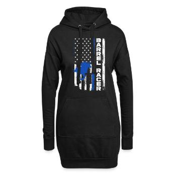 Fun Horse Racing Horse Racing Idée cadeau - Sweat-shirt à capuche long Femme - noir - Devant