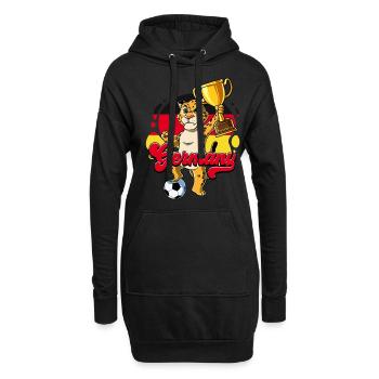 Allemagne Football - Sweat-shirt à capuche long Femme - noir - Devant